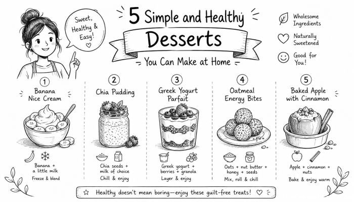 5 Simple and Healthy Desserts You Can Make at Home