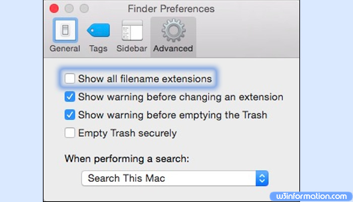 file extension