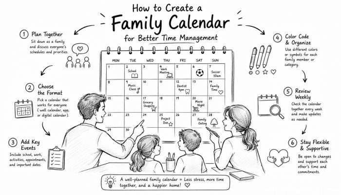 How to Create a Family Calendar for Better Time Management
