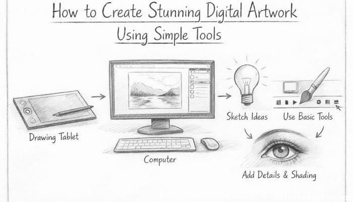 How to Create Stunning Digital Artwork Using Simple Tools