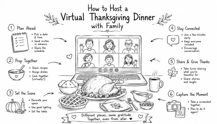 How to Host a Virtual Thanksgiving Dinner with Family
