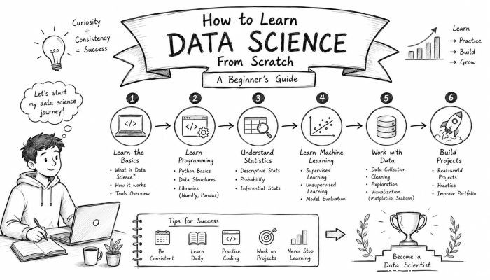 How to Learn Data Science From Scratch: A Beginner’s Guide