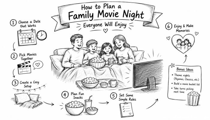 How to Plan a Family Movie Night Everyone Will Enjoy
