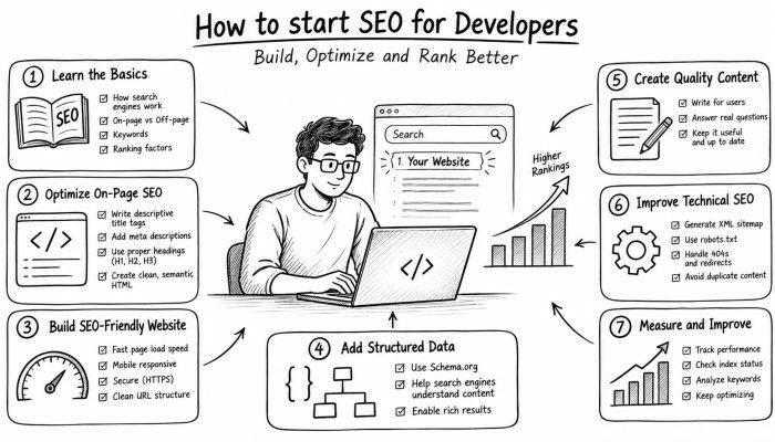 How to start SEO for developers