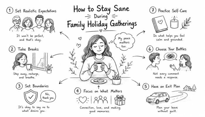 How to Stay Sane During Family Holiday Gatherings