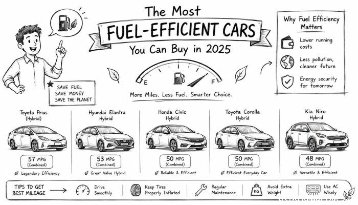 The Most Fuel-Efficient Cars You Can Buy in 2025