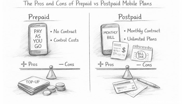 The Pros and Cons of Prepaid vs Postpaid Mobile Plans